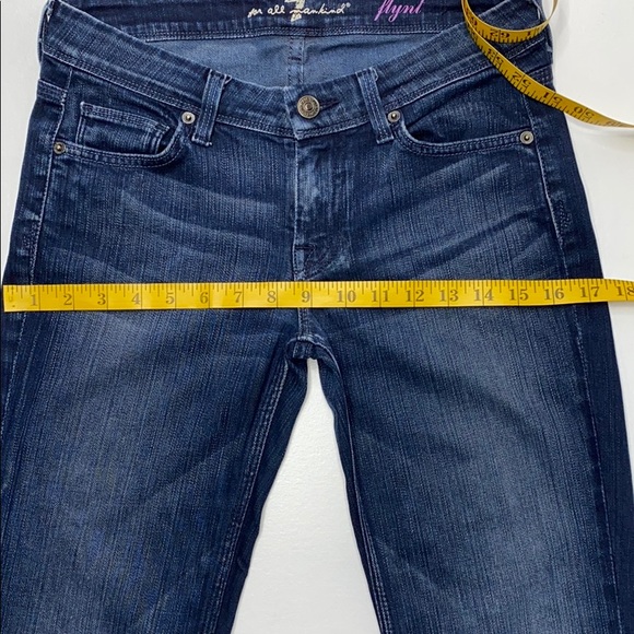 7 For All Mankind Flynt Dark wash Bootcut Jeans 26 - Picture 7 of 14
